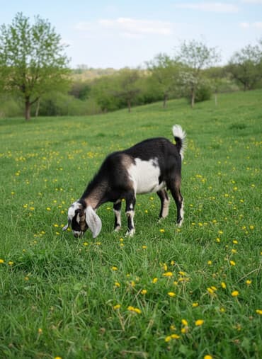 племенные коровы: Белая козочка,чёрный козёл,чистокровные нубийцы,обоим по 8 — 1