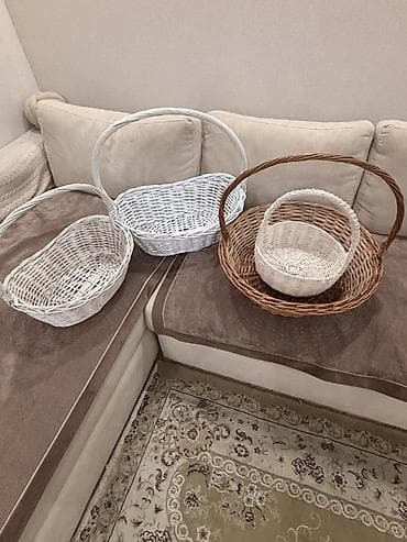 продам мешки: Плетёные корзины с ручками больших размеров — 1
