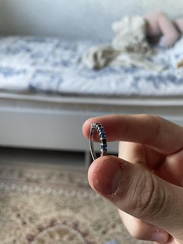серебро печатки: Кольцо, Проба 925, Женские, Фианит, Б/у — 1