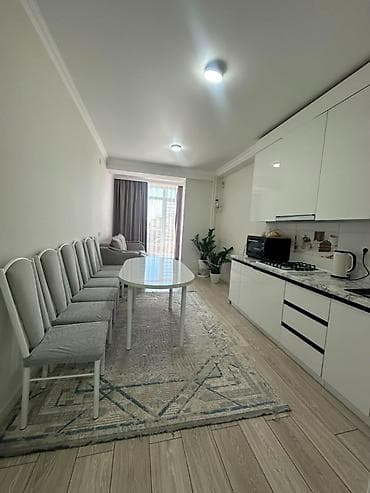 Недвижимость: 2 комнаты, 54 м², Аламедин-1 мкр Элитка, 4 этаж, ПСО (под самоотделку) — 5