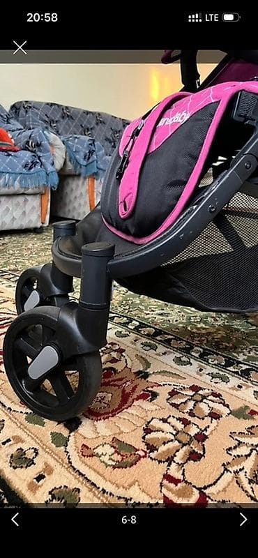 Коляски: Прогулочная коляска BeneBaby, цвет фуксия. Особенности: - Легкая — 6
