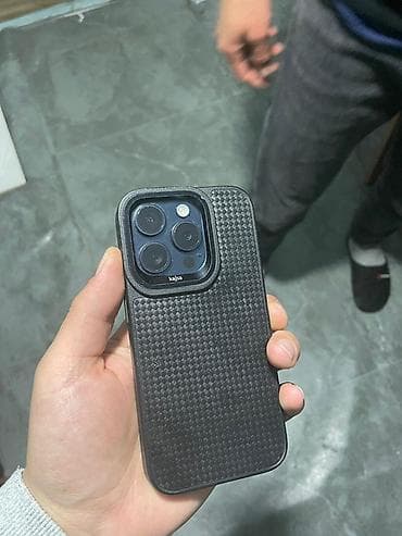 Apple iPhone: IPhone 15 Pro, Б/у, 256 ГБ, Pacific Blue, Зарядное устройство, Защитное стекло, 88 % — 8