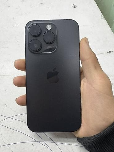 IPhone 14 Pro, Б/у, 256 ГБ, Черный, Защитное стекло, Чехол, 77 %