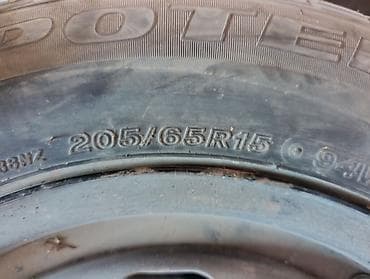 диски барбет: Колеса в сборе 205 / 70 / R 15, Всесезонная, Б/у, 1 шт, Легковые, Железные, отверстий - 5 — 3
