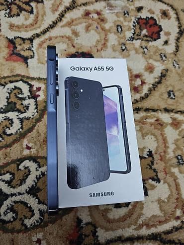 Техника и электроника: Samsung Galaxy A55, Новый, 128 ГБ, цвет - Серый, 2 SIM, eSIM — 2