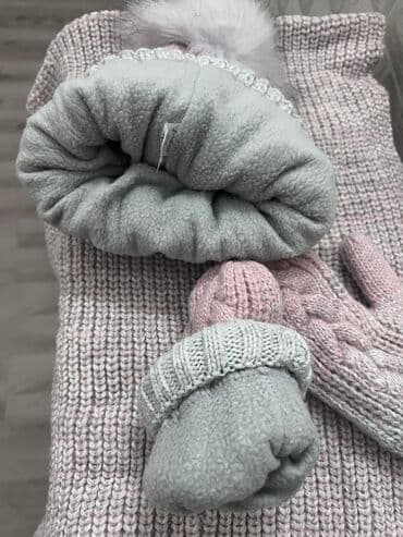 химар платок: Очень качественный и теплый набор шапка-снуд-варежки, абсолютно новый — 2