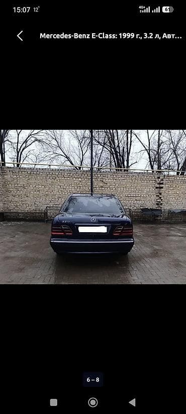 Унаа сатуу: Mercedes-Benz E-Class: 1999 г., 3.2 л, Автомат, Седан — 4