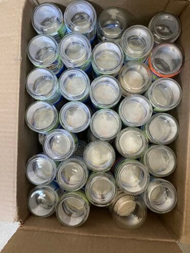 принимаем яйца: Продаю баночки из под детского питания. Чистые по 20 сом за штуку — 1