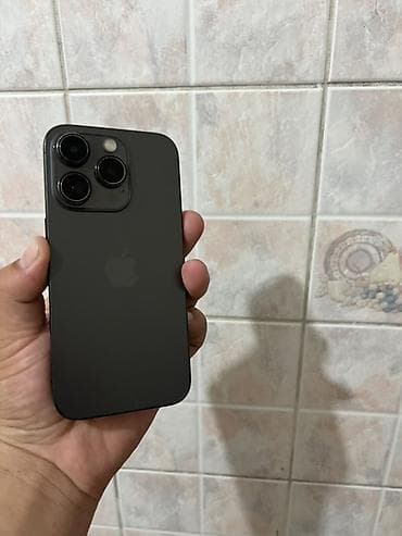 телефон который не ломается: IPhone 15 Pro, 256 ГБ, Black Titanium, 80 % — 1
