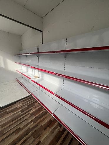 штрих код принтер: Торговый стеллаж пристенный металлический - Конструкция: модульная — 2