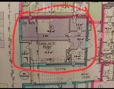 сдаю квартиру недорого: 1 комната, 50 м², 5 этаж, ПСО (под самоотделку) — 5