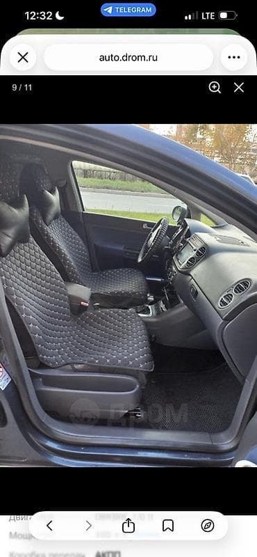 Унаа сатуу: Volkswagen Golf Plus: 2007 г., 1.6 л, Автомат, Бензин, Хетчбек — 8