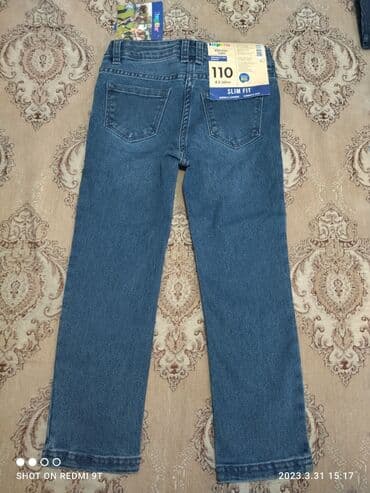 зелёный пиджак: Джинсы и брюки, цвет - Синий, Новый — 3