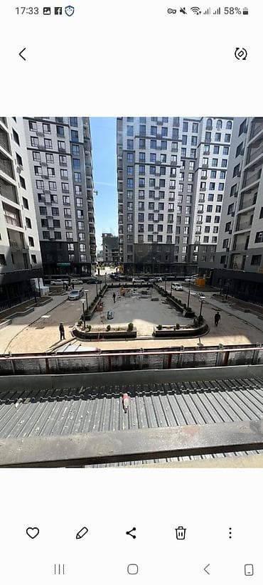 куплю квартиру в кара балте: 1 комната, 62 м², Элитка, 2 этаж, Готовая ПСО (под самоотделку) — 1