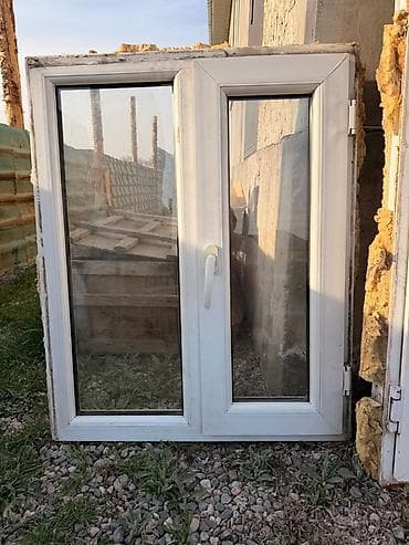 отун комур: Даяр пластик терезеле, Терезе түрү: Стандарттык, Колдонулган, Орнотуусуз, Бөлүп төлөө жок — 1