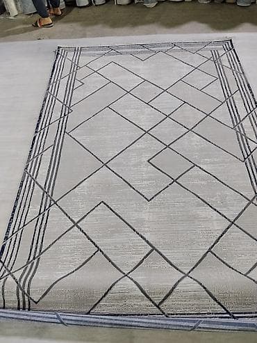 string art: Ковер современный, геометрический дизайн. - Размер: 2,5 × 5 м (указан — 1