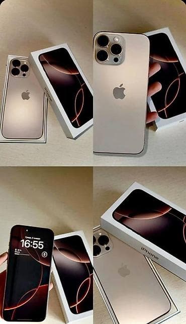 IPhone 16 Pro Max, Б/у, 256 ГБ, Natural Titanium, Коробка, 92 %