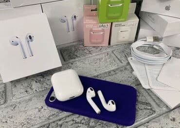 recrsi airpods: Вкладыши, Apple, Новый, Беспроводные (Bluetooth), Классические — 2