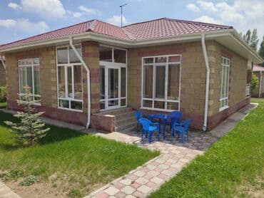 иссык куль дома: Коттедж, Дем Ал Чок-Тал, Унаа токтотуучу жай, унаа туруучу жай, Барбекю, Жабык пляж — 1