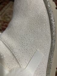 детская ортопедическая обувь: Новые Детские сапожки- цвета айвори с блёстками. Теплая зима Размер — 7