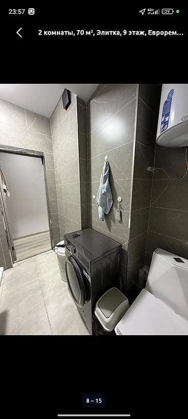Квартиры: 2 комнаты, 70 м², Элитка, 9 этаж, Евроремонт — 8