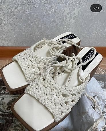 Жеке буюмдар: Босоножки Bershka, новые, размер 37, но большемерят. на широкую ногу — 2