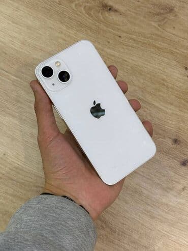 IPhone 13, Б/у, 256 ГБ, Белый, Защитное стекло, Чехол, 95 % at lalafo.kg IPhone 13, Б/у, 256 ГБ, Белый, Защитное стекло, Чехол, 95 %