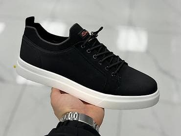 Мужские повседневные кеды/кроссовки с шнуровкой - Цвета: черный