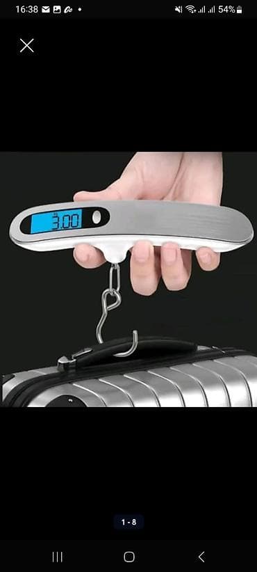 электронный чысы: Электронные весы для багажа с крюком - Максимальная нагрузка: до 50 — 1