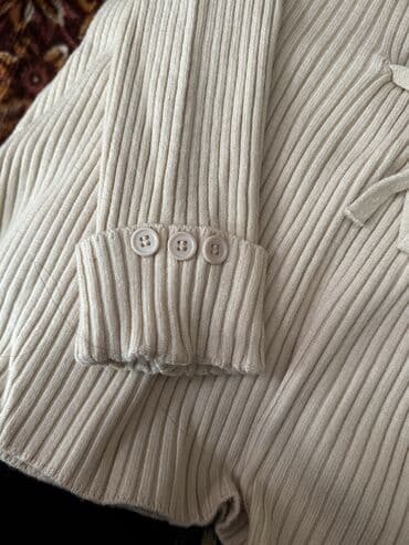 горловина: Женский вязаный свитер с высоким воротником Размер 44 - Цвет — 2