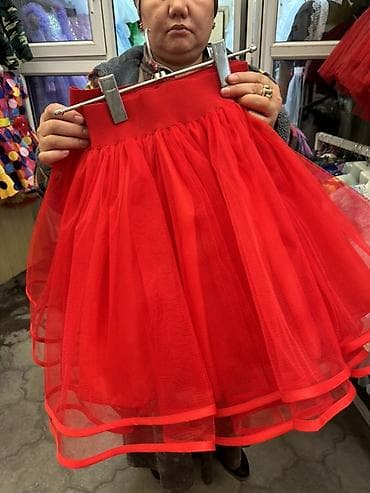 Платья: Детское платье, цвет - Красный, Новый — 4