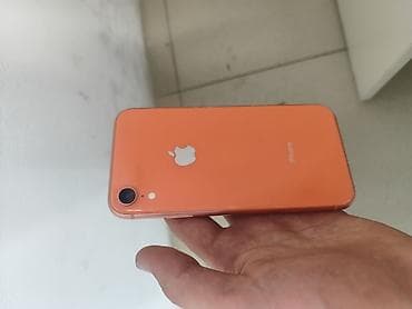 xr 64: IPhone Xr, Б/у, 64 ГБ, Коралловый, Кабель, 100 % — 1