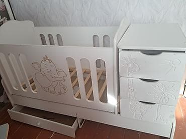 Детская кровать трансформер, Другой тип, цвет - Белый