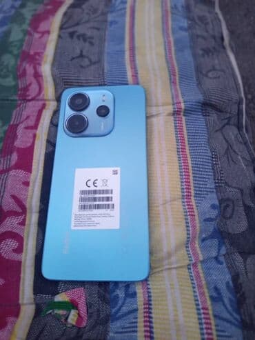32 дюйм: Redmi, Redmi Note 14, Колдонулган, 256 ГБ, түсү - Көк, 2 SIM — 2