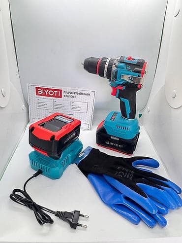 Инструменты: Аккумуляторная бесщеточная дрель-шуруповерт BIYOTI BYT-CDP105C — 5