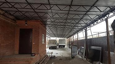 яшик для ключей: Навес, Односкатный, Металл, Профнастил, Новый, Установка — 7