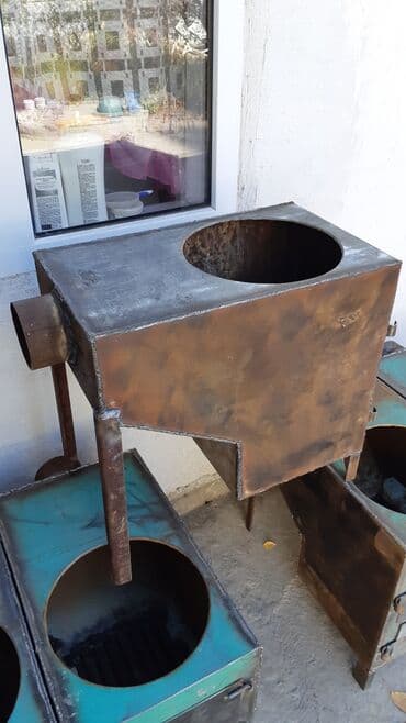 посуда для льда: Печка, печ буржуйка, толстый метал. Меш темир калын жакшы жазалган! — 3