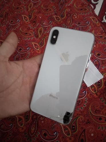 IPhone X, 256 ГБ, Серебристый, 100 %