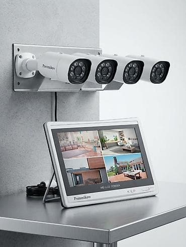 sharp aquos: Комплект видеонаблюдения Psenmikow - 4 уличные цилиндрические камеры — 1