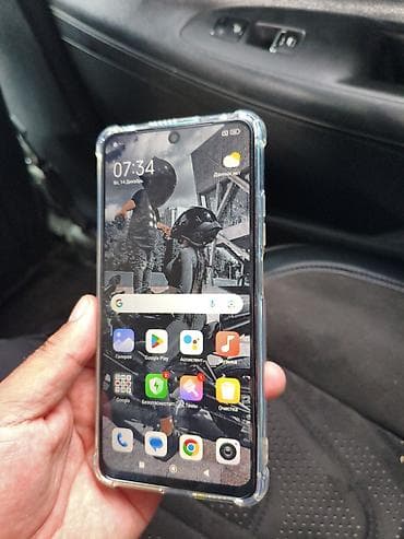 микрофон компьютерный: Redmi, Redmi Note 12 Pro 5G, Б/у, 256 ГБ, цвет - Голубой, 2 SIM — 4