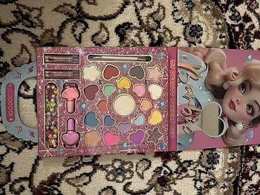 комбо 3 в 1: Детский набор косметики My Beauty Makeup Set (Barbie-стиль) - Яркий — 2