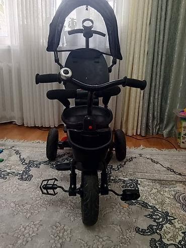 Игрушки: Детский трехколесный велосипед-трансформер с родительской ручкой и — 1