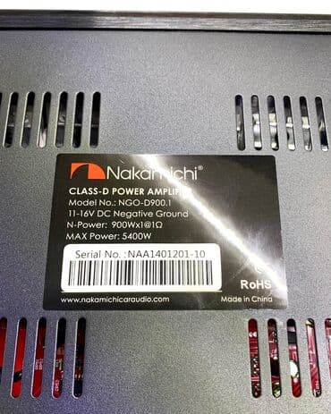 моноблое: Мощный моноблок Nakamichi NGO 900.1 - это цифровой 1-канальный — 2