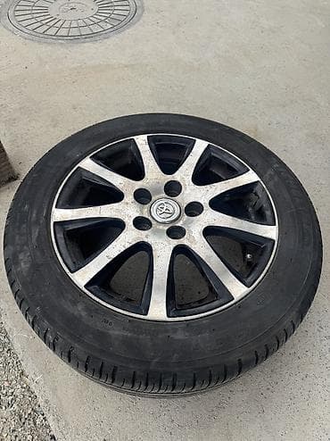 Колеса в сборе 205 / 55 / R 16, Лето, Б/у, 1 шт, Легковые, Литые, отверстий - 5