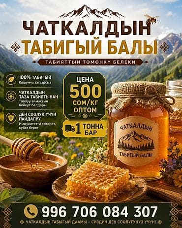 кухонные гарнитуры б: Натуральный мёд «Чаткалдын Табигый Балы» - 100% натуральный, без — 1
