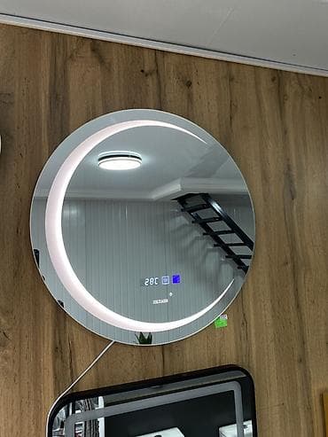 зеркало для туалетного столика: Зеркала с LED‑подсветкой и сенсорным управлением - Круглое зеркало с — 6
