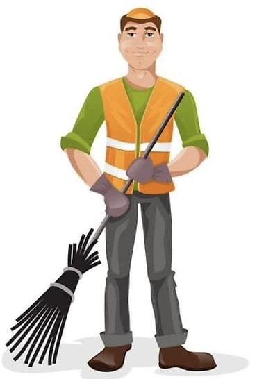 Клининг кызматтары: Аймактарды жыйнап тазалоо, Уборка двора и сада — 1