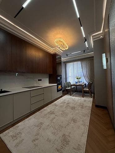 Недвижимость: 2 комнаты, 80 м², Асанбай мкр 14 этаж, Евроремонт — 3