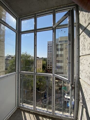 рулонные шторы на пластиковые окна цена: Буюртмага пластик терезелер, Балкон, Акы төлөнүүчү орнотуу, Бөлүп төлөө жок — 5