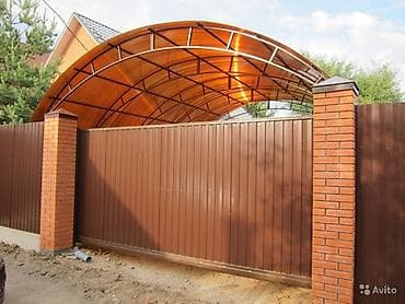 Эмерек: Изготовление навесов, ворот и входных групп из металла. На фото — 7